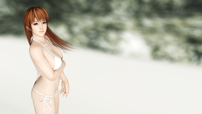 Обои картинки фото 3д графика, аниме , anime, фон, взгляд, девушка