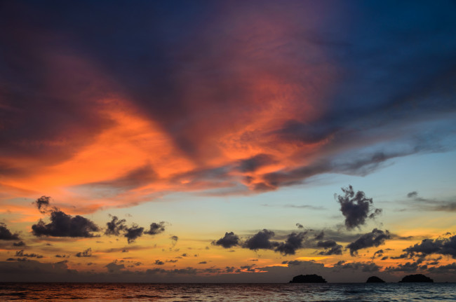 Обои картинки фото природа, пейзажи, рассвет, пейзаж, океан, тайланд, sa, kaeo