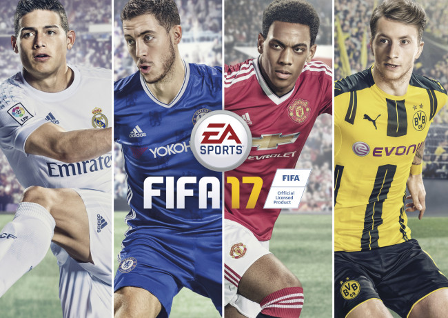 Обои картинки фото fifa 17, видео игры, футболисты