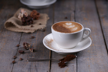 Картинка еда кофе +кофейные+зёрна капучино пенка рисунок