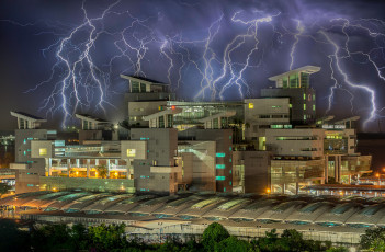 Картинка города сингапур+ сингапур гроза