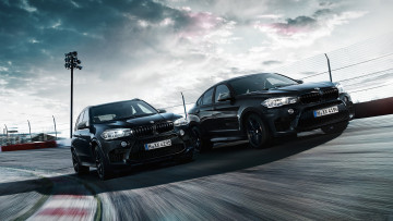 Картинка bmw+x5-m+and+x6-m+black+fire+edition+2018 автомобили bmw x5-m x6-m black fire edition 2018