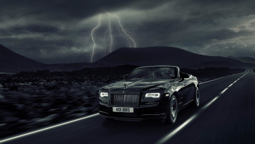 обоя rolls-royce dawn black badge 2018, автомобили, rolls-royce, dawn, black, badge, 2018