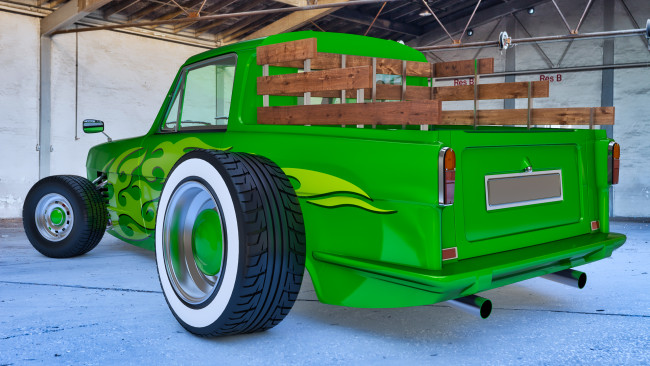 Обои картинки фото автомобили, 3д, автомобиль, фон