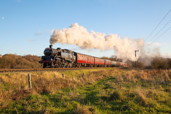 Обои картинки фото техника, паровозы, паровоз, рельсы