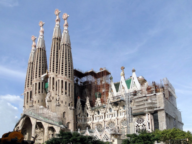 Обои картинки фото города, барселона , испания, gaudi, sagrada, familia