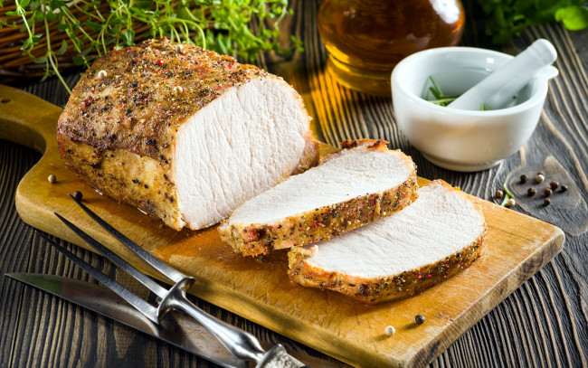 Обои картинки фото еда, мясные блюда, буженина