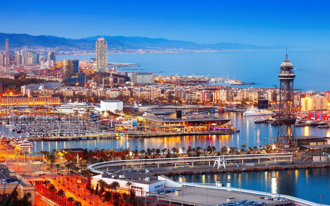 Обои картинки фото города, барселона , испания, панорама