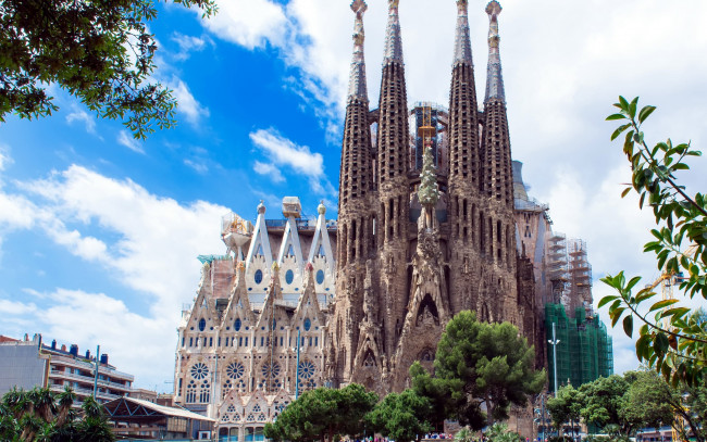 Обои картинки фото города, барселона , испания, sagrada, familia, gaudi