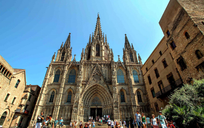 Обои картинки фото города, барселона , испания, собор