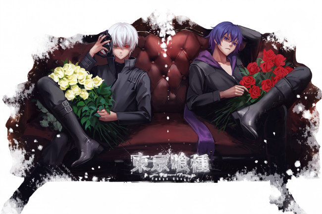 Обои картинки фото аниме, tokyo ghoul, парни