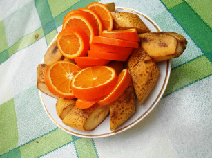 Картинка еда бананы яблоки