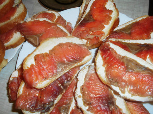 Картинка еда бутерброды +гамбургеры +канапе рыба хлеб