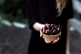 Картинка еда вишня +черешня черешня