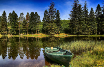 Картинка корабли лодки +шлюпки лодка река лето