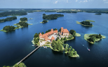 Картинка города тракайский+замок+ литва trakai castle