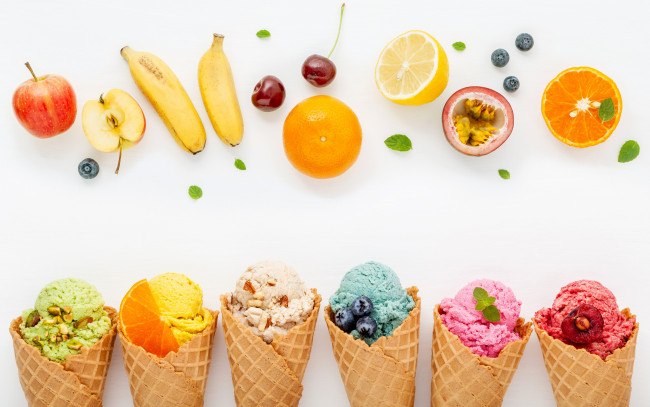 Обои картинки фото еда, мороженое,  десерты