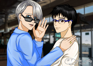 Картинка аниме yuri+on+ice юрий на льду