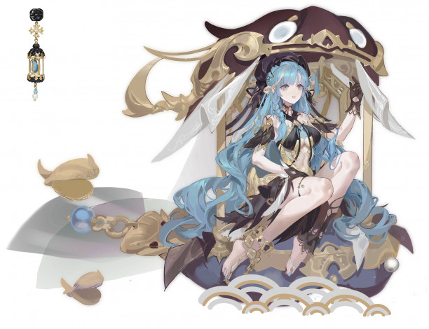 Обои картинки фото аниме, unknown,  другое , девушка, беседка