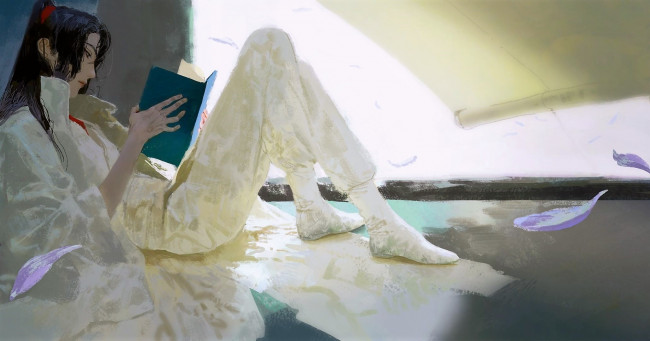 Обои картинки фото аниме, mo dao zu shi, вэй, усянь, книга