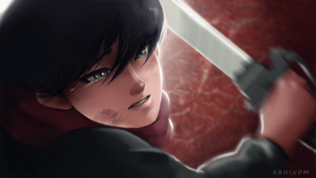 Обои картинки фото аниме, shingeki no kyojin, атака, титанов