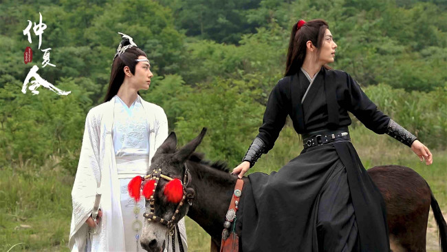 Обои картинки фото кино фильмы, the untamed, вэй, усянь, лань, ванцзы, ослик