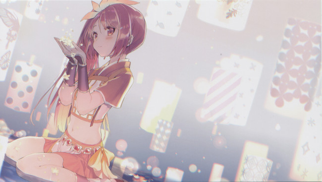 Обои картинки фото аниме, mahou shoujo madoka magika, девочка, волшебница, мадока