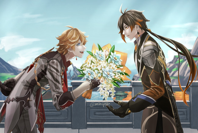 Обои картинки фото аниме, genshin impact, genshin, impact