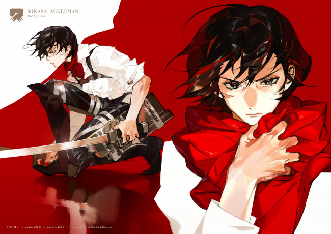 Обои картинки фото аниме, shingeki no kyojin, атака, титанов