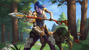 Картинка warcraft видео+игры world+of+warcraft девушка