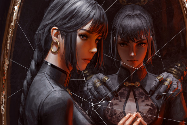 Обои картинки фото фэнтези, _guweiz, девушка