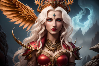 Картинка фэнтези девушки нейросети графика нейроарт ai art нейронные сети рисунки нейро искусство