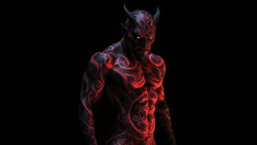 Картинка фэнтези демоны нейросети графика нейроарт ai art нейронные сети рисунки нейро искусство