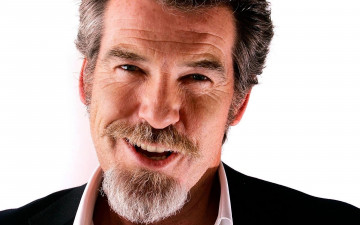 обоя мужчины, pierce brosnan, актер, лицо, борода