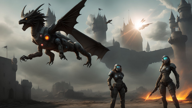 Обои картинки фото фэнтези, роботы,  киборги,  механизмы, нейросети, графика, нейроарт, ai, art, нейронные, сети, рисунки, нейро, искусство, робот