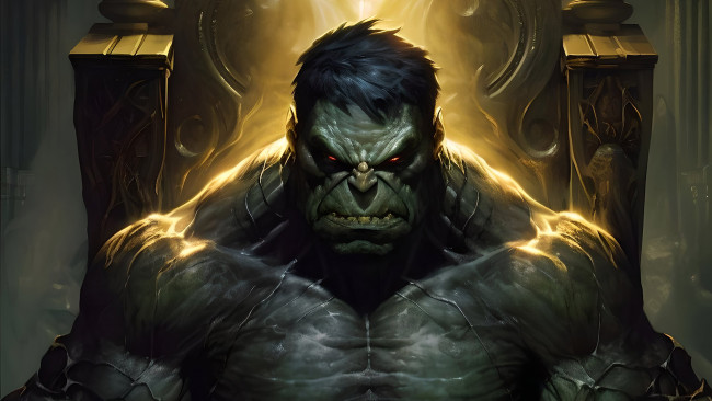 Обои картинки фото рисованное, комиксы, нейросети, графика, нейроарт, ai, art, нейронные, сети, рисунки, нейро, искусство, халк