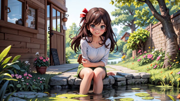 Картинка аниме город +улицы +интерьер +здания нейросети графика нейроарт ai art нейронные сети рисунки нейро искусство нейрографика graphics neuroart neural networks drawings neuro neurography