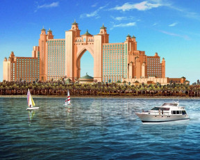 Картинка дубаи отель атлинтис рисованные города