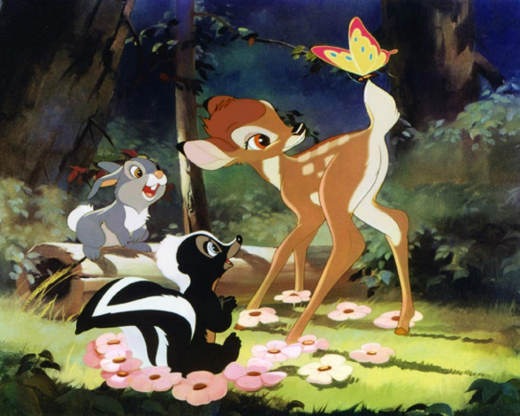 Обои картинки фото мультфильмы, bambi