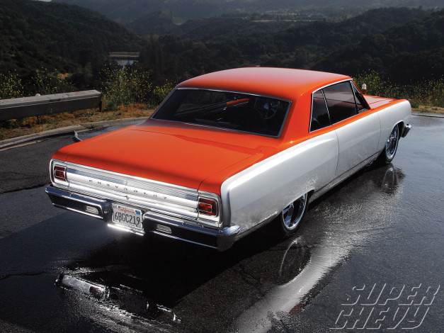 Обои картинки фото 1965, chevy, chevelle, автомобили, chevrolet