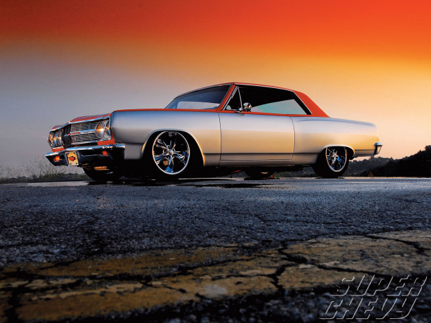 Обои картинки фото 1965, chevy, chevelle, автомобили, chevrolet