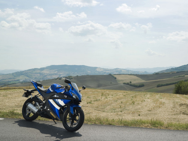 Обои картинки фото мотоциклы, yamaha