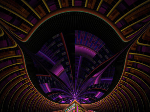 Картинка 3д графика fractal фракталы абстракция