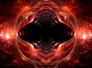 Картинка 3д графика fractal фракталы абстракция