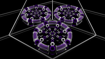 Картинка 3д графика fractal фракталы цвета фон узор