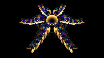 Картинка 3д графика fractal фракталы цвета фон узор