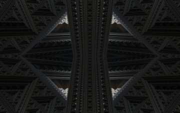 Картинка 3д графика fractal фракталы симметрия