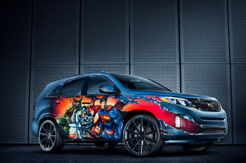 обоя 2014, kia, sorento, justice, league, автомобили
