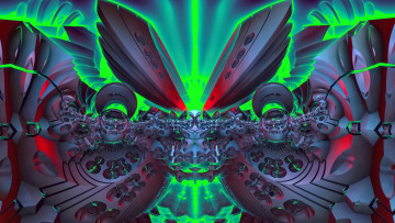 Картинка 3д графика fractal фракталы фон узор цвета