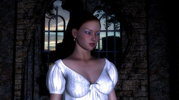 Картинка 3д графика people люди девушка